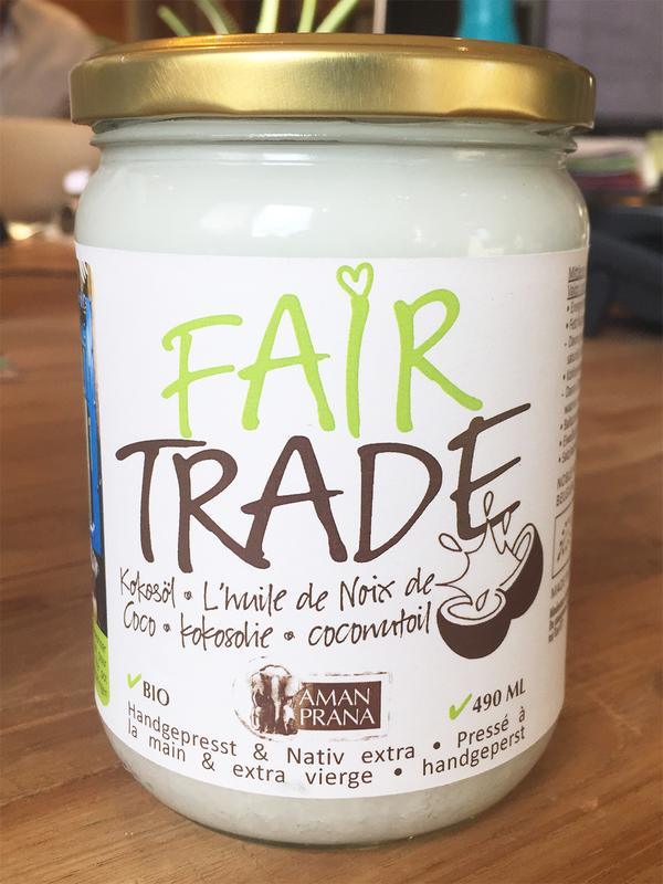 Amanprana Kokosolie fair trade bio 490 Milliliter