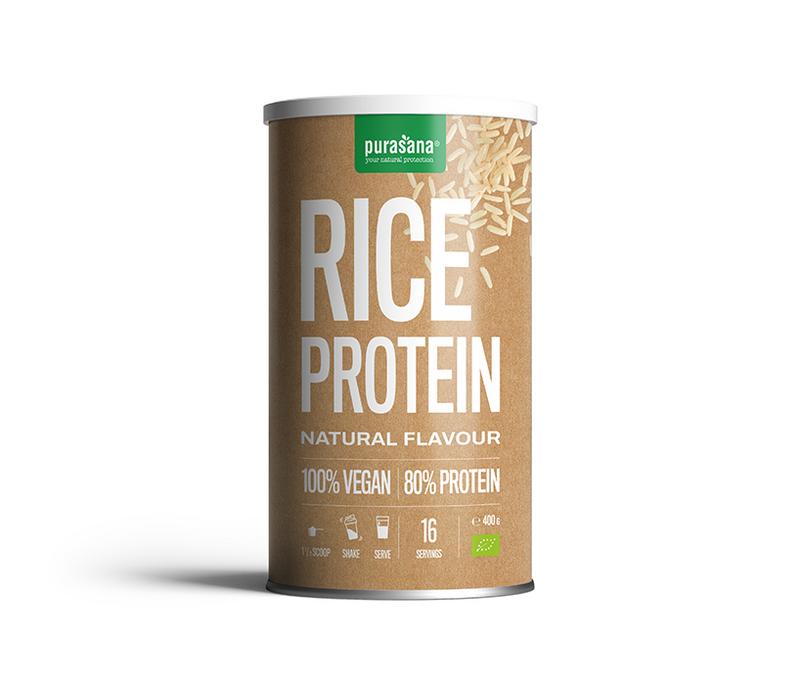 Purasana Proteine rijst vegan bio 400 Gram
