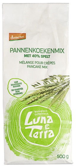 Luna E Terra Pannenkoekmix met spelt demeter bio 500 Gram
