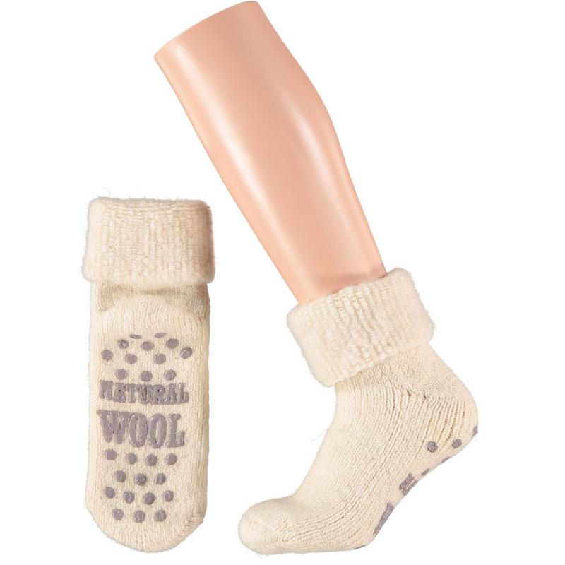 Apollo Slofsok anti slip unisex grijs/beige maat 35-38 1 Paar