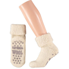 Apollo Slofsok anti slip unisex grijs/beige maat 35-38 1 Paar