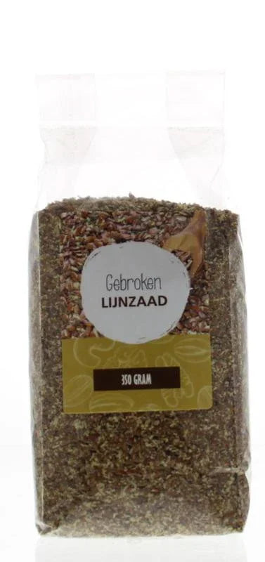 MijnNatuurwinkel Lijnzaad gebroken 350 Gram