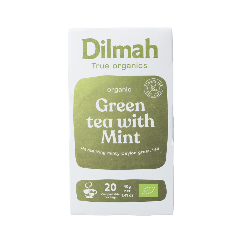 Dilmah Green tea with mint bio 20 Zakjes