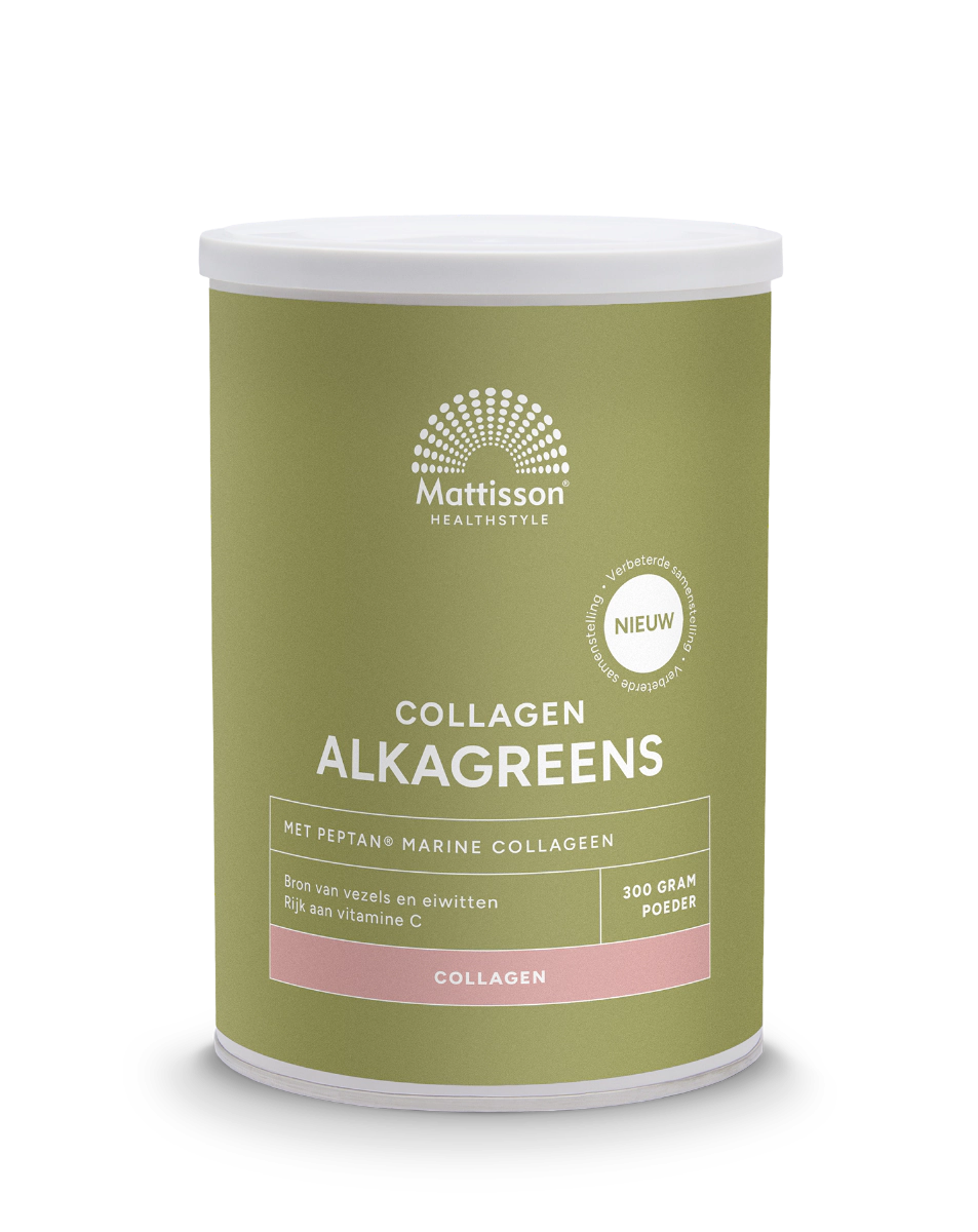 Mattisson Collagen collageen AlkaGreens poeder 300.00 Gram