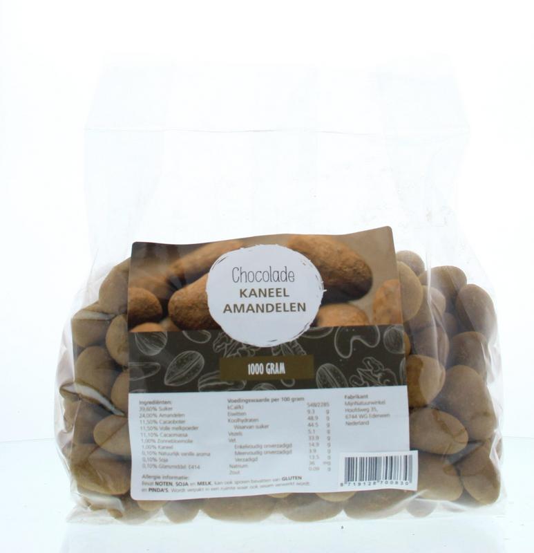MijnNatuurwinkel Chocolade kaneel amandelen 1.00 Kilogram