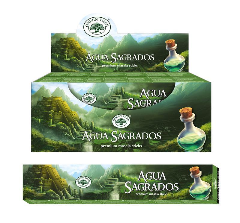 Green Tree Wierookstokjes aqua sagrados natural 15 Gram