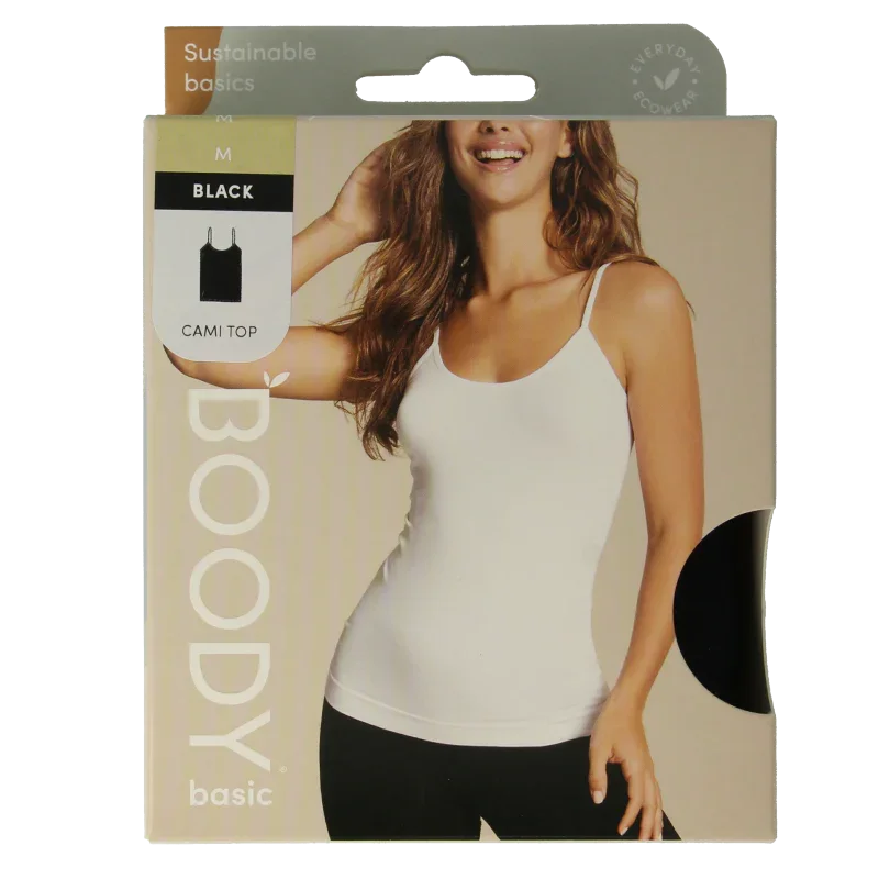 Boody  Cami top zwart M 1 Stuks