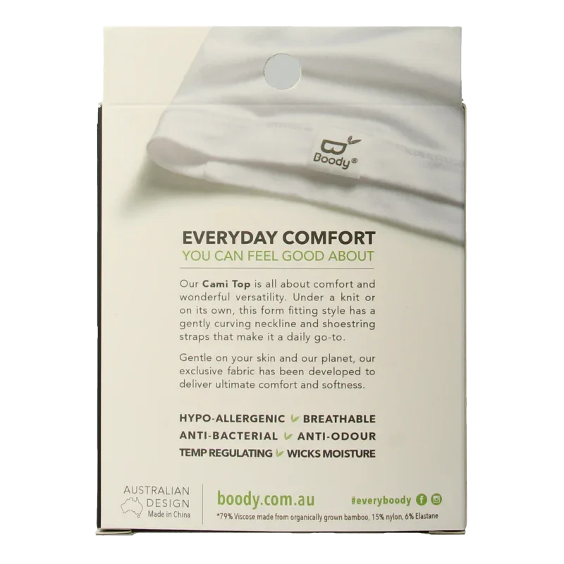 Boody  Cami top zwart L 1 Stuks