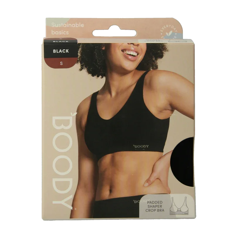 Boody  Padded shaper crop bh zwart S 1 Stuks