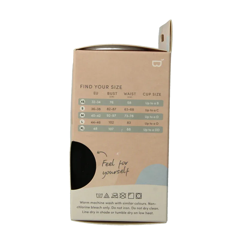 Boody  Padded shaper crop bh zwart S 1 Stuks