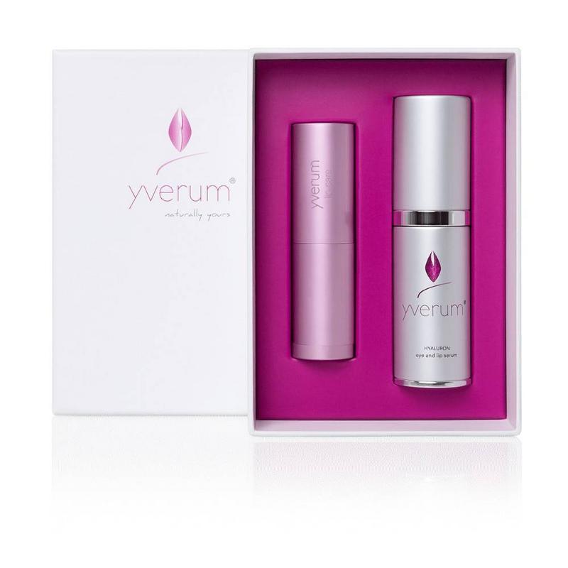 Yverum Giftset oog- en lipserum en lippenbalsem 1 Set