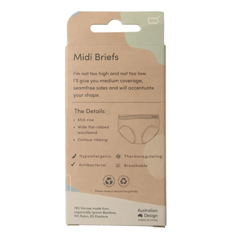 Boody  Midi heupslip blush S 1 Stuks