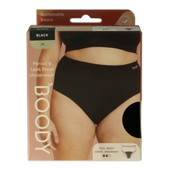 Boody  Menstruatieondergoed tailleslip zwart licht/norm M 1 Stuks