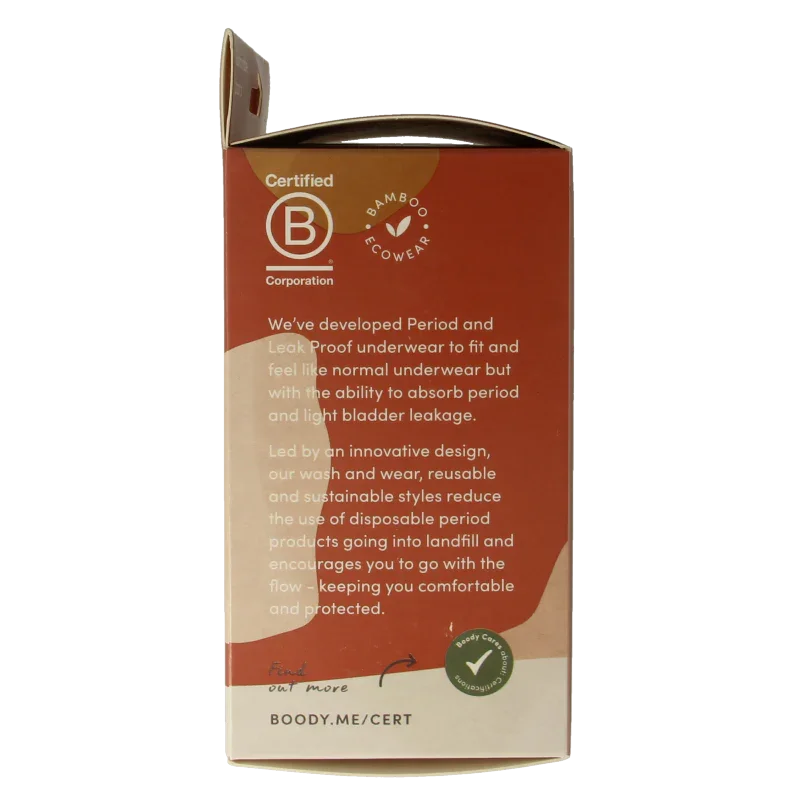 Boody  Menstruatieondergoed tailleslip zwart licht/norm M 1 Stuks