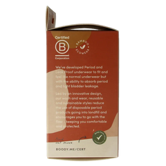 Boody  Menstruatieondergoed tailleslip zwart licht/norm M 1 Stuks