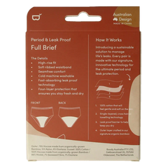 Boody  Menstruatieondergoed tailleslip zwart licht/norm M 1 Stuks