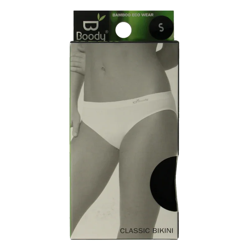 Boody  Classic bikinislip zwart S 1 Stuks