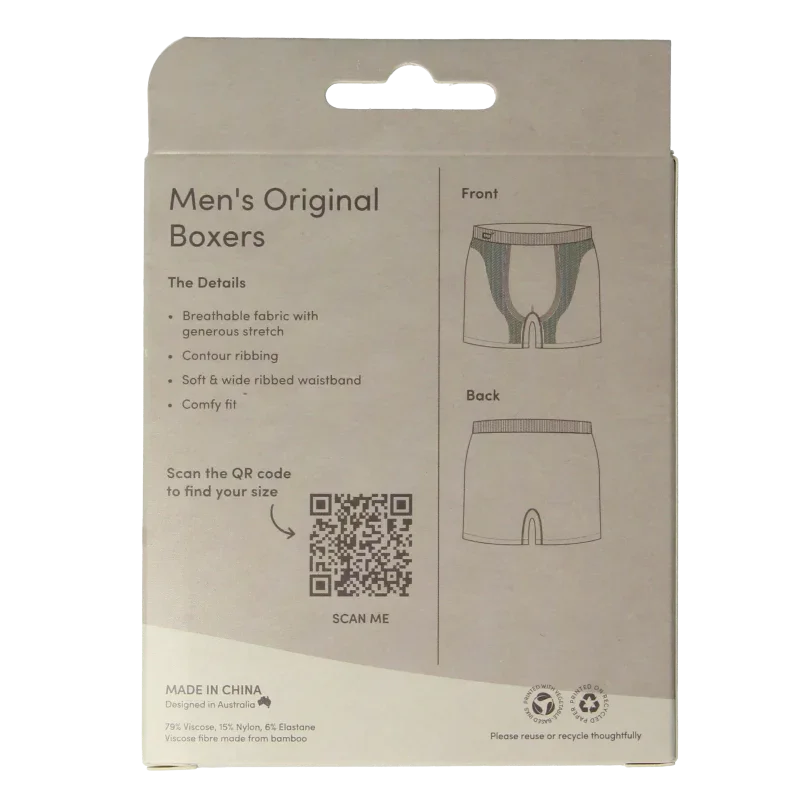 Boody  Herenboxer zwart M 1 Stuks