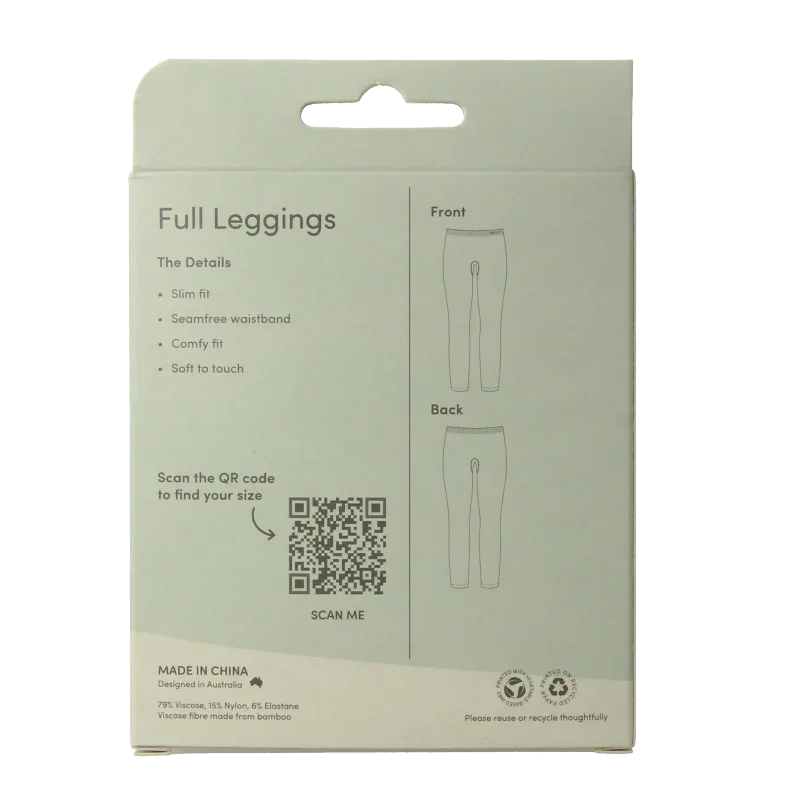 Boody  Legging enkellang zwart M 1 Stuks