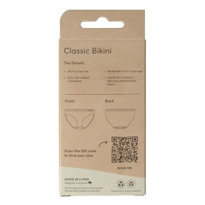 Boody  Classic bikinislip blush M 1 Stuks