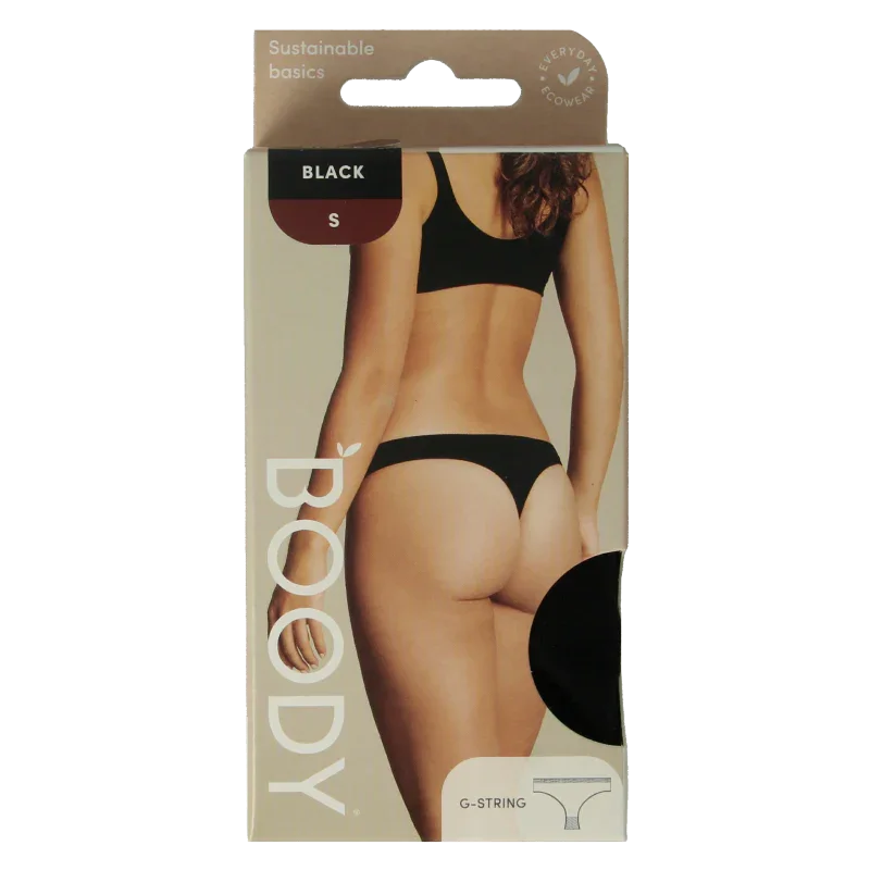 Boody  G-string zwart S 1 Stuks