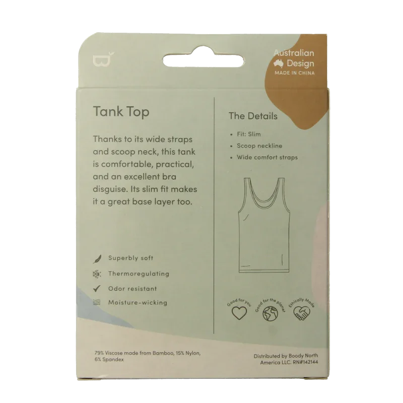 Boody  Tank top zwart L 1 Stuks
