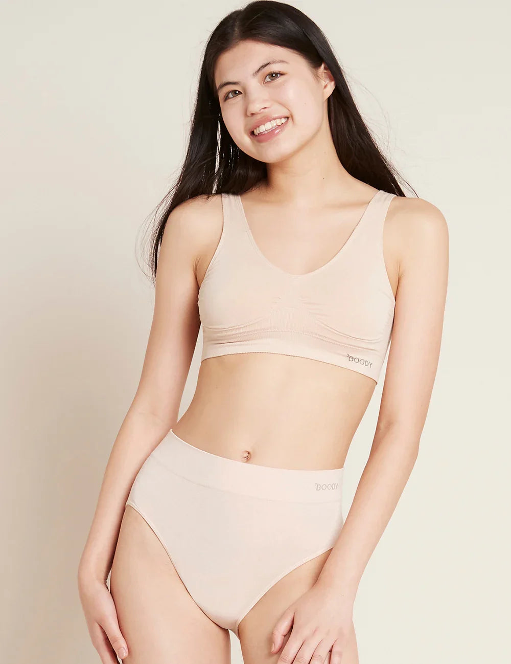 Boody  Padded shaper crop bh blush M 1 Stuks