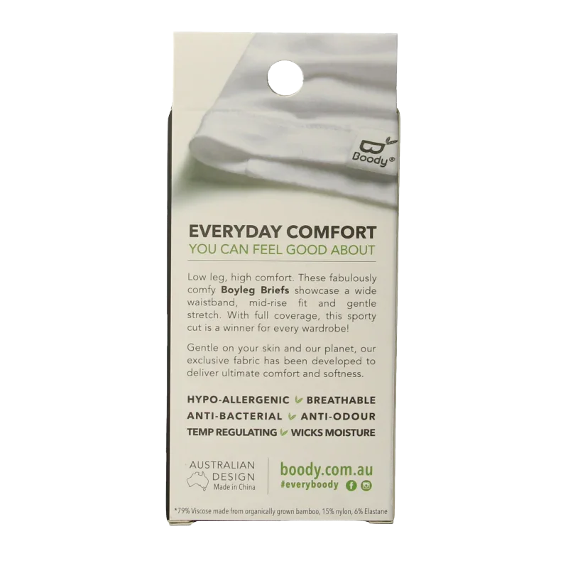 Boody  Boyleg damesslip zwart S 1 Stuks