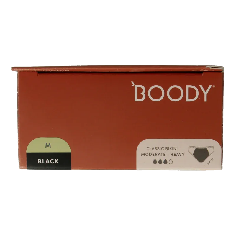 Boody  Menstruatieondergoed bikinislip zwart norm/hevig M 1 Stuks