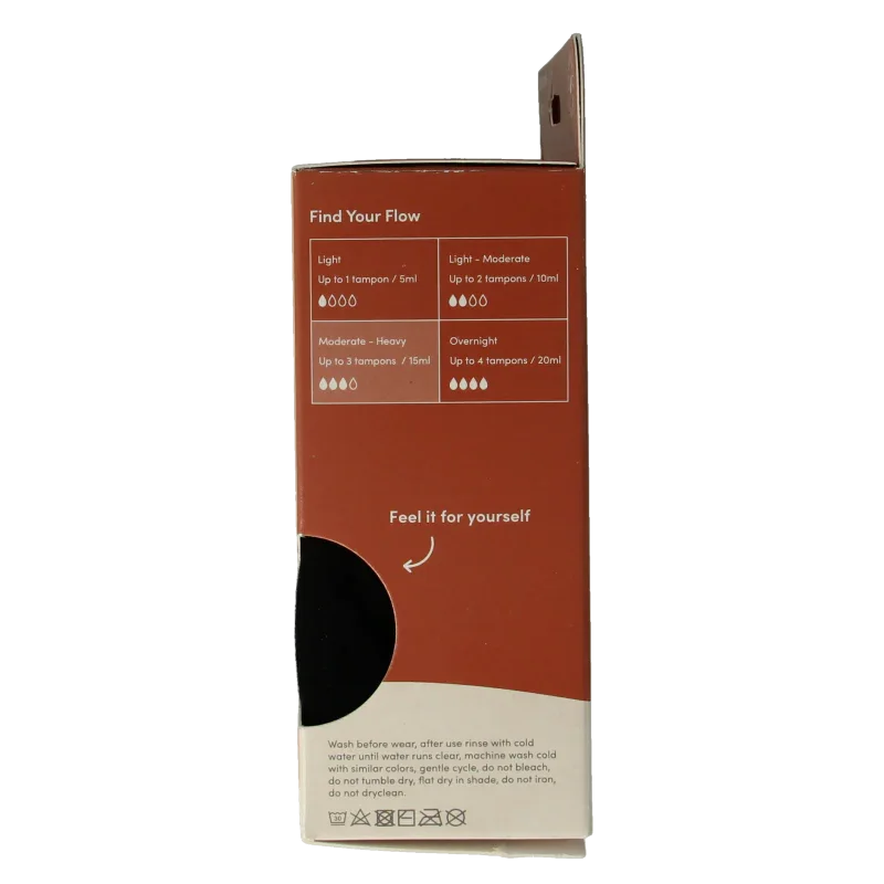 Boody  Menstruatieondergoed bikinislip zwart norm/hevig M 1 Stuks