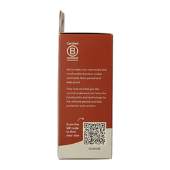 Boody  Menstruatieondergoed bikinislip zwart normaal L 1 Stuks