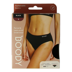 Boody  Menstruatieondergoed bikinislip zwart licht/norm S 1 Stuks