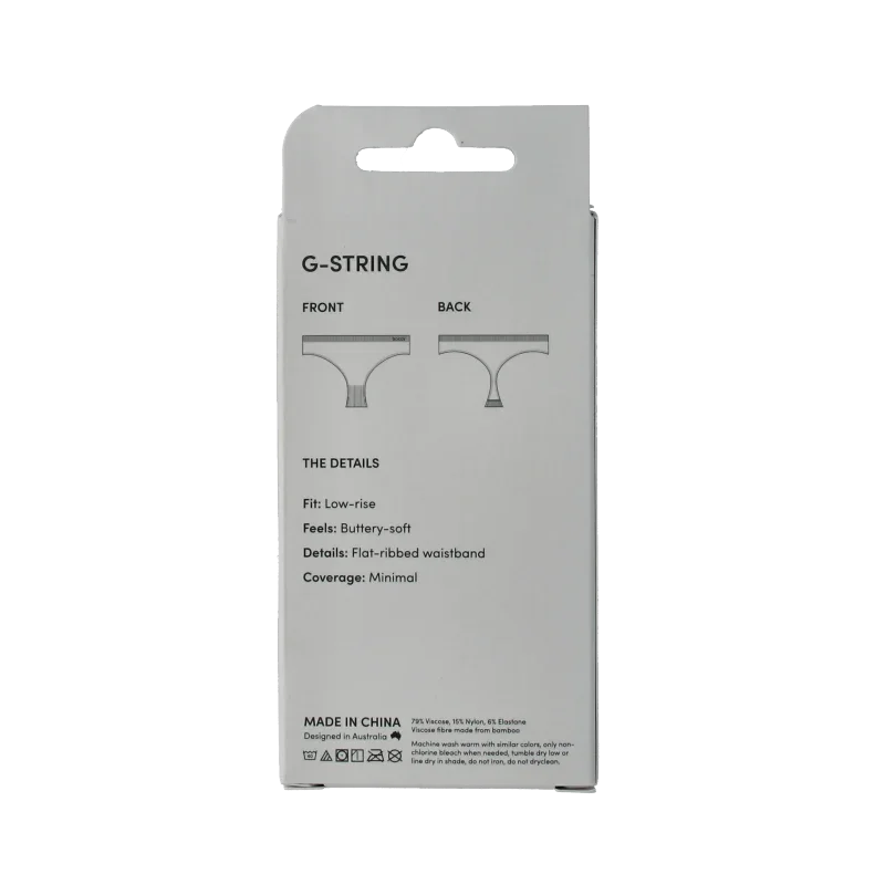 Boody  G string zwart L 1 Stuks