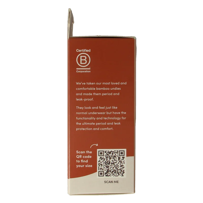 Boody  Menstruatieondergoed bikinislip zwart lich/norm XS 1 Stuks