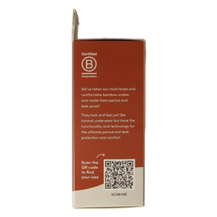 Boody  Menstruatieondergoed bikinislip zwart lich/norm XS 1 Stuks