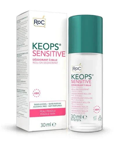 ROC Keops deodorant roll on sensitive skin 30 Milliliter