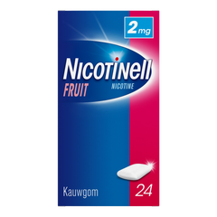Nicotinell Kauwgom fruit 2mg 24.00 Stuks