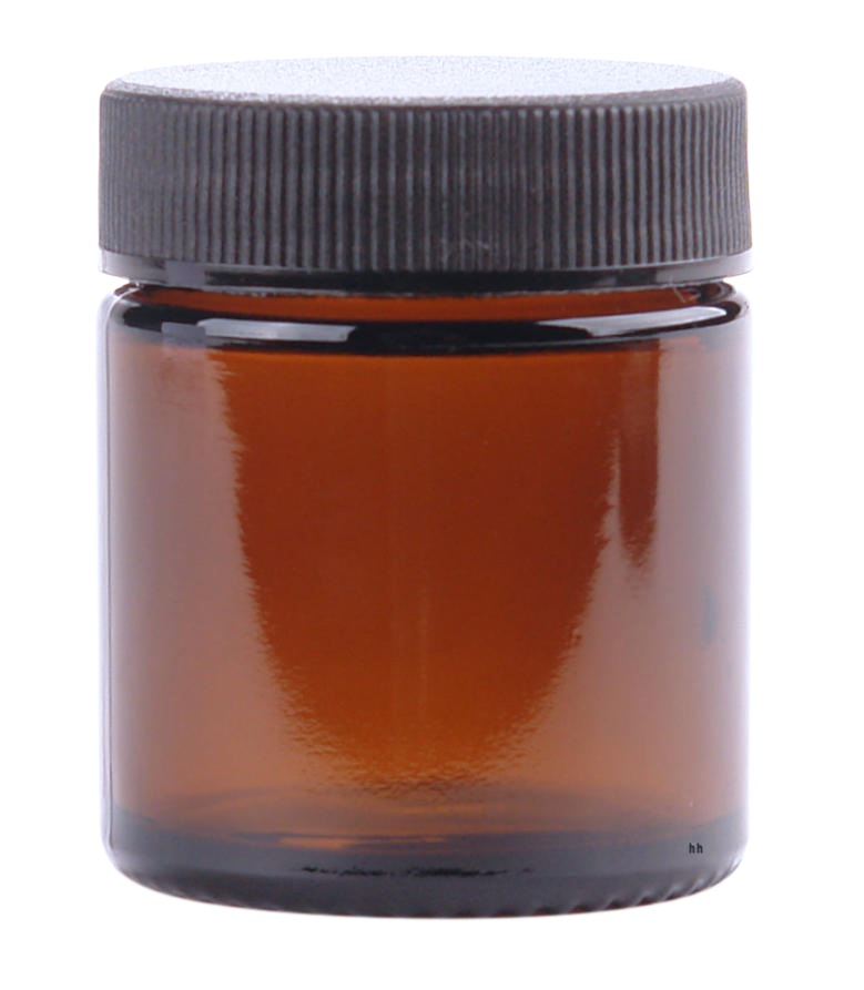 Helios Holland Zalfpot/cremepot incl deksel amber bruin glas 30ml 72.00 Stuks