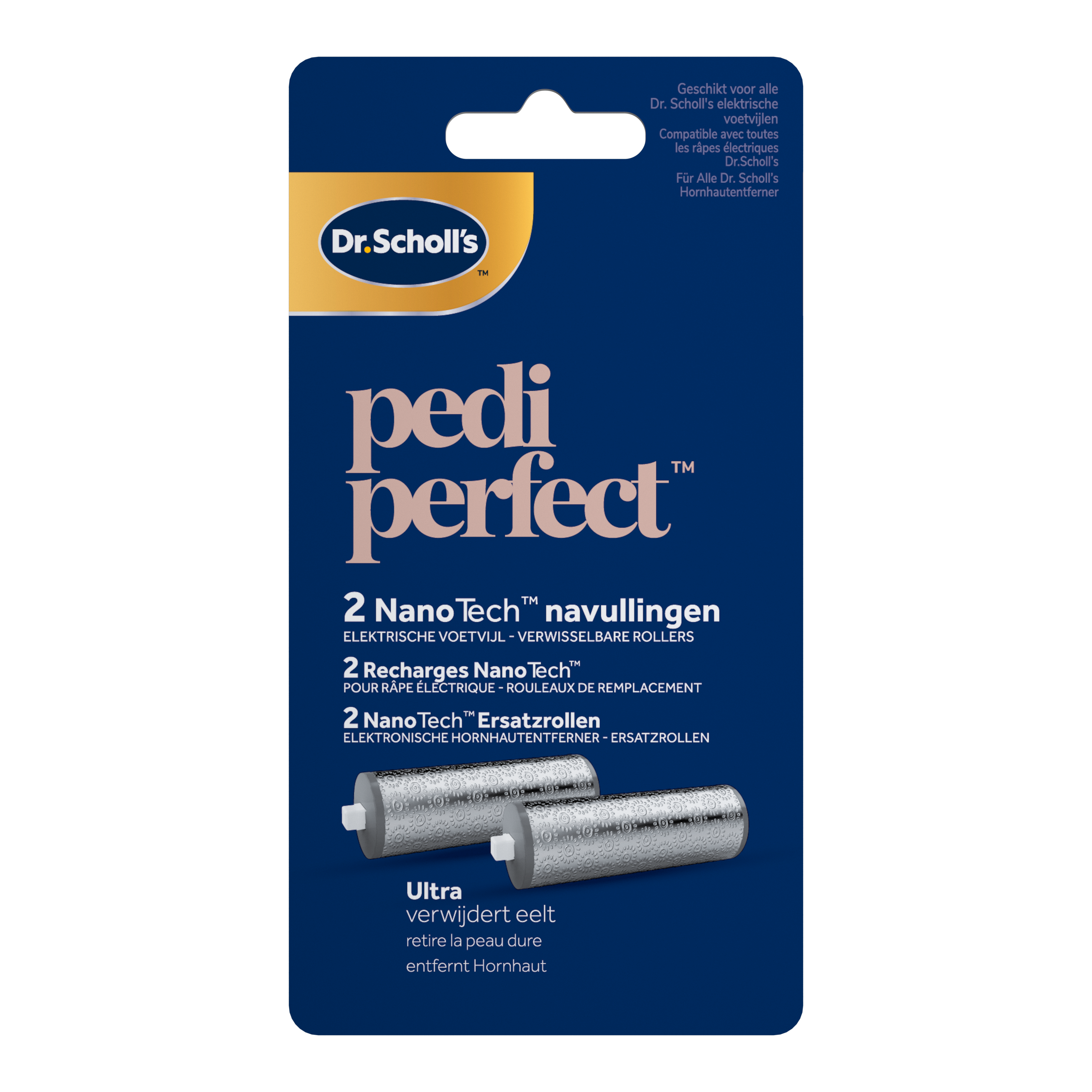 Dr. Scholl's Pedi perfect elektrische voetvijl  navulrollers 2.00 Stuks