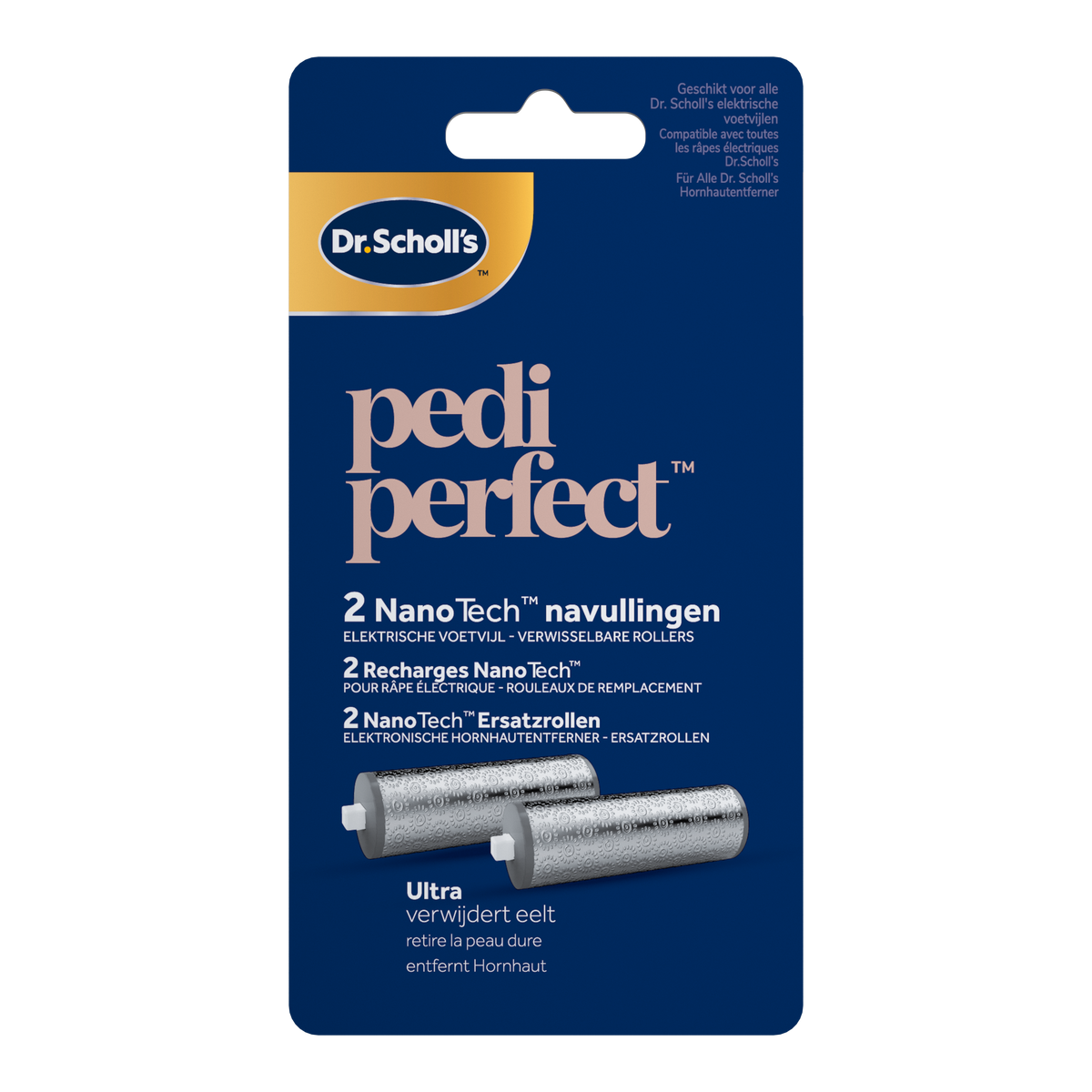 Dr. Scholl's Pedi perfect elektrische voetvijl  navulrollers 2.00 Stuks