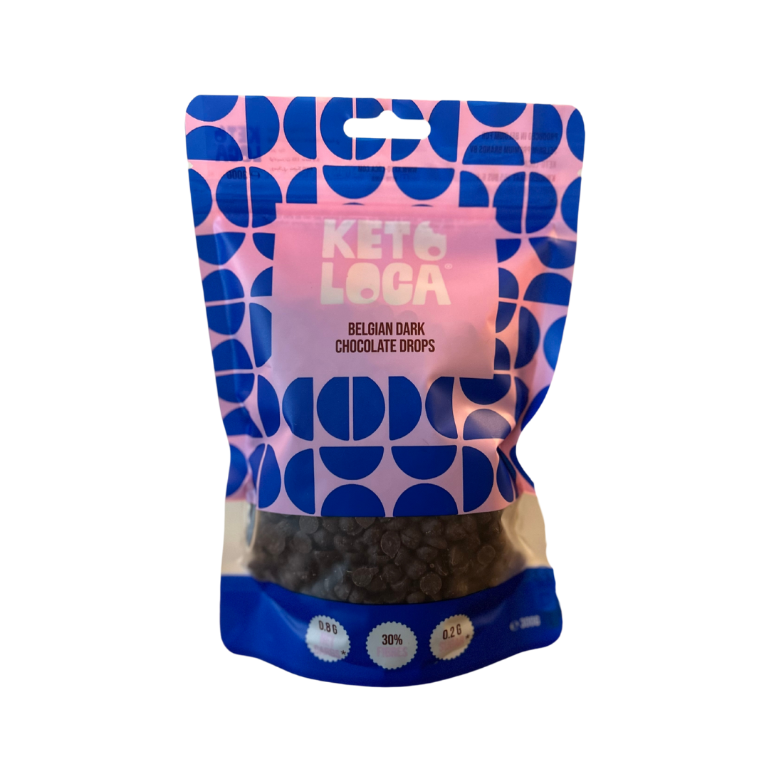 KETO LOCA Belgian dark chocolate drops 300.00 Gram