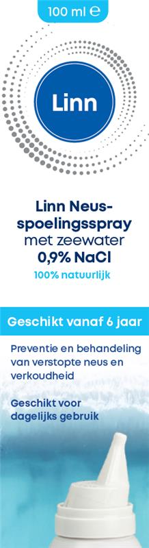 Linn Neusspoelingsspray zeewater 100.00 Milliliter