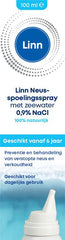 Linn Neusspoelingsspray zeewater 100.00 Milliliter