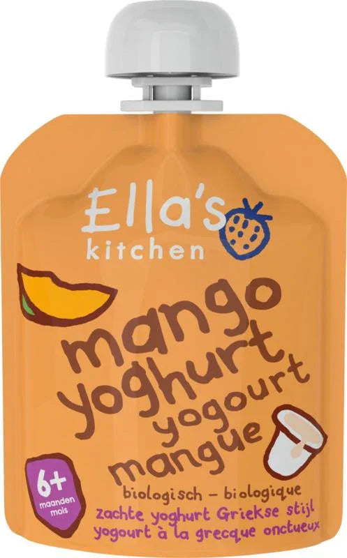Ella's Kitchen Mango yoghurt griekse stijl 6+ maanden bio 90 Gram