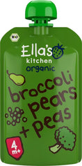 Ella's Kitchen Broccoli pears and peas 4+ maanden bio 120 Gram