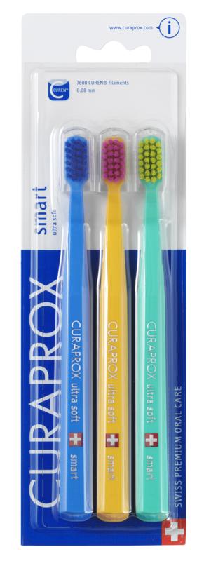 Curaprox Toothbrush CS smart ultra soft 3-pack 3 Pieces