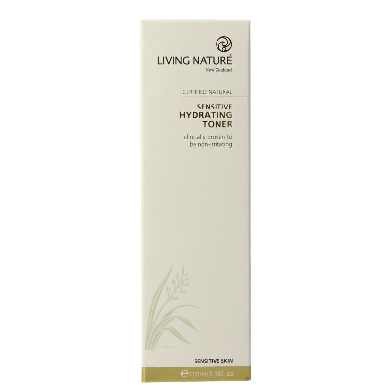 Living Nature Hydraterende tonic gel gevoelige huid 100 Milliliter
