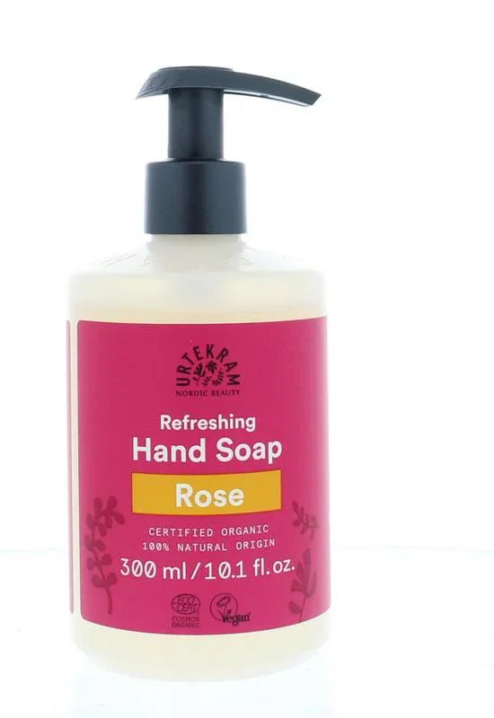 Urtekram Handzeep vloeibaar rozen 300 Milliliter