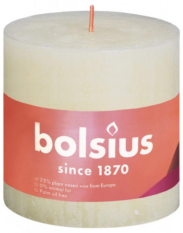 Bolsius Rustiekkaars shine 100/100 soft pearl 1.00 Stuks