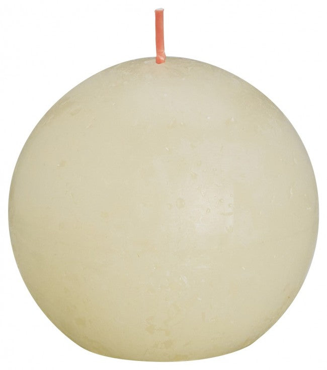 Bolsius Rustiek bolkaars shine 76 soft pearl 1.00 Stuks